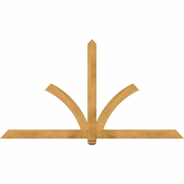 Ekena Millwork Redmond Rough Sawn Timber Gable Bracket, Western Red Cedar, 84"W x 45"H x 2"D x 4"F, 13/12 Pitch GBW084X45X0204RED00RWR - main